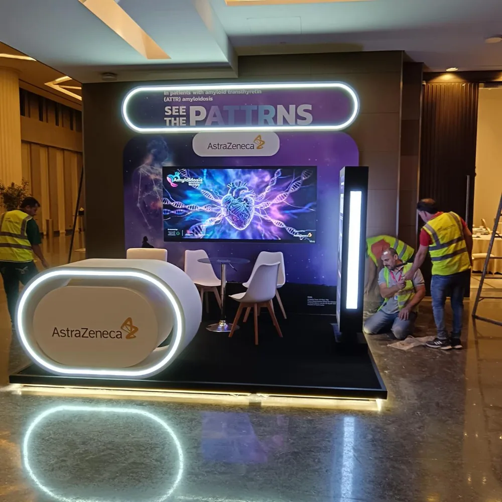 تصميم بوث astrazeneca